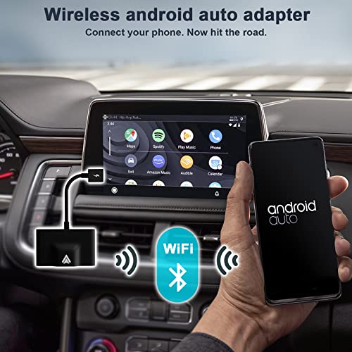 FIEWESEY Adaptador automotivo sem fio para Android, 2024, fácil de conectar e usar, converte CarPlay