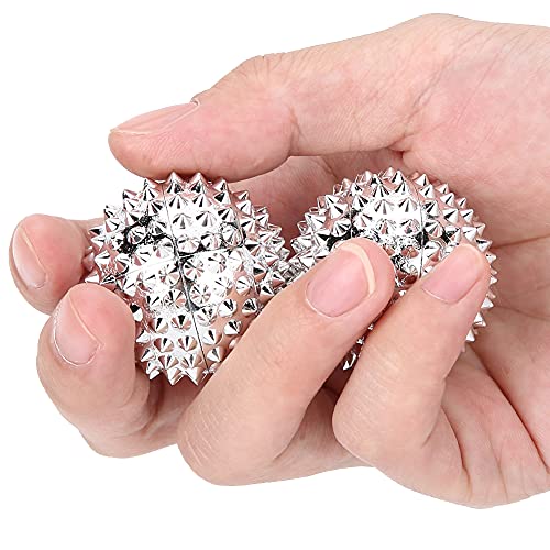Sonew Spiky Massageball, Magnetische Akupressurkugeln Igelball für Stressabbau Massagewerkzeuge für Erwachsene und Kinder