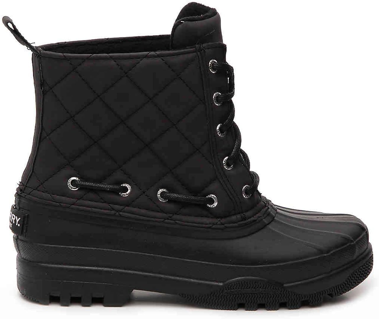  | Sperry Womens Gosling Closed Toe Mid-Calf Cold Weather Boots Black 10 | Mid-Calf