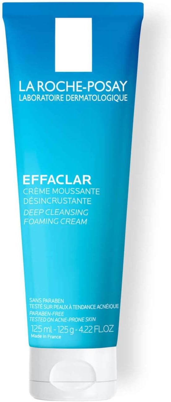 La Roche-Posay Effaclar Deep Cleansing Foaming Cream (125ml) 4.2 Fluid Ounce Tube