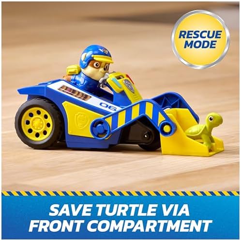 PAW Patrol: Search & Rescue, Rubble Rescue Bulldozer Vehicle with 2 Figures, Police Car Toy with Pull-Back Action, Kids Toys for Boys & Girls Ages 3+ — view 3
