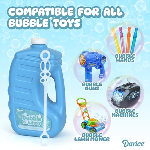 image for Bubble Play Darice Bubble Solution 4 Pack (256oz) Refill for Bubble Ma