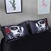 DXSX Ropa de Cama Individual Funda nórdica Gótico Cráneo Boda Ferrosos Punk...