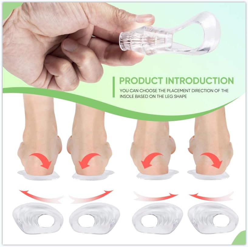 Heel Donut Cushions, Heel Cups, Silicon Insoles, One Size Fits All - 1 Pair - Image 5