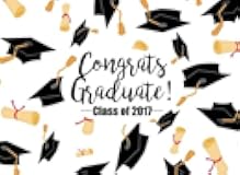 Congrats Graduate! Class of 2017: Graduation Guest Book or Sign In Book: Perfect Autograph Book or Message Book for Graduation Party (Graduation Guest Books)