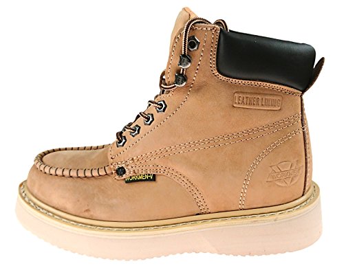 Men's Genuine Leather Work Boots Lace Up2