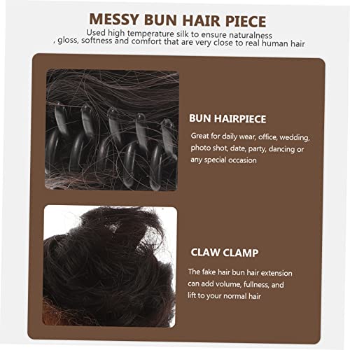 Chignon Synthétique avec Oreilles de Chat en Fixation Pince Légère et Durable