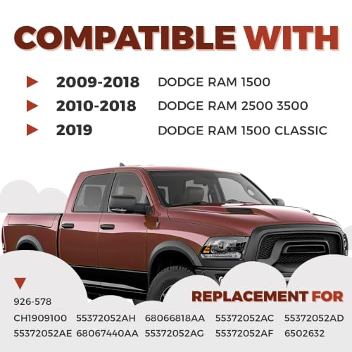 Image of ECOTRIC Tailgate Molding Cap Spoiler Compatible with 2009-2019 Dodge Ram