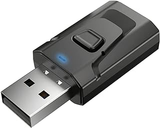 Bluetooth Transmitter, 4 in 1 USB Bluetooth5.0 Receiver Clear Sound Quality Plug and Play Stable Audio Adapter
