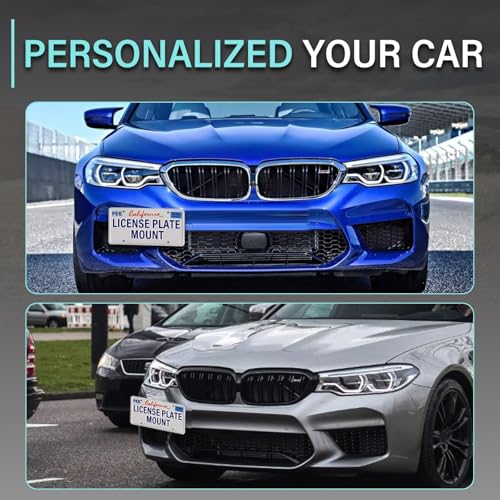 No Drill Front Bumper License Plate Mount Compatible with BMW M340i/330i/330i M-Sport 2020-2025 Front Tow Hook License Plate Mounting Bracket Holder Car License Plate Frames Accessories Kit by GRUOIZ - Image 3