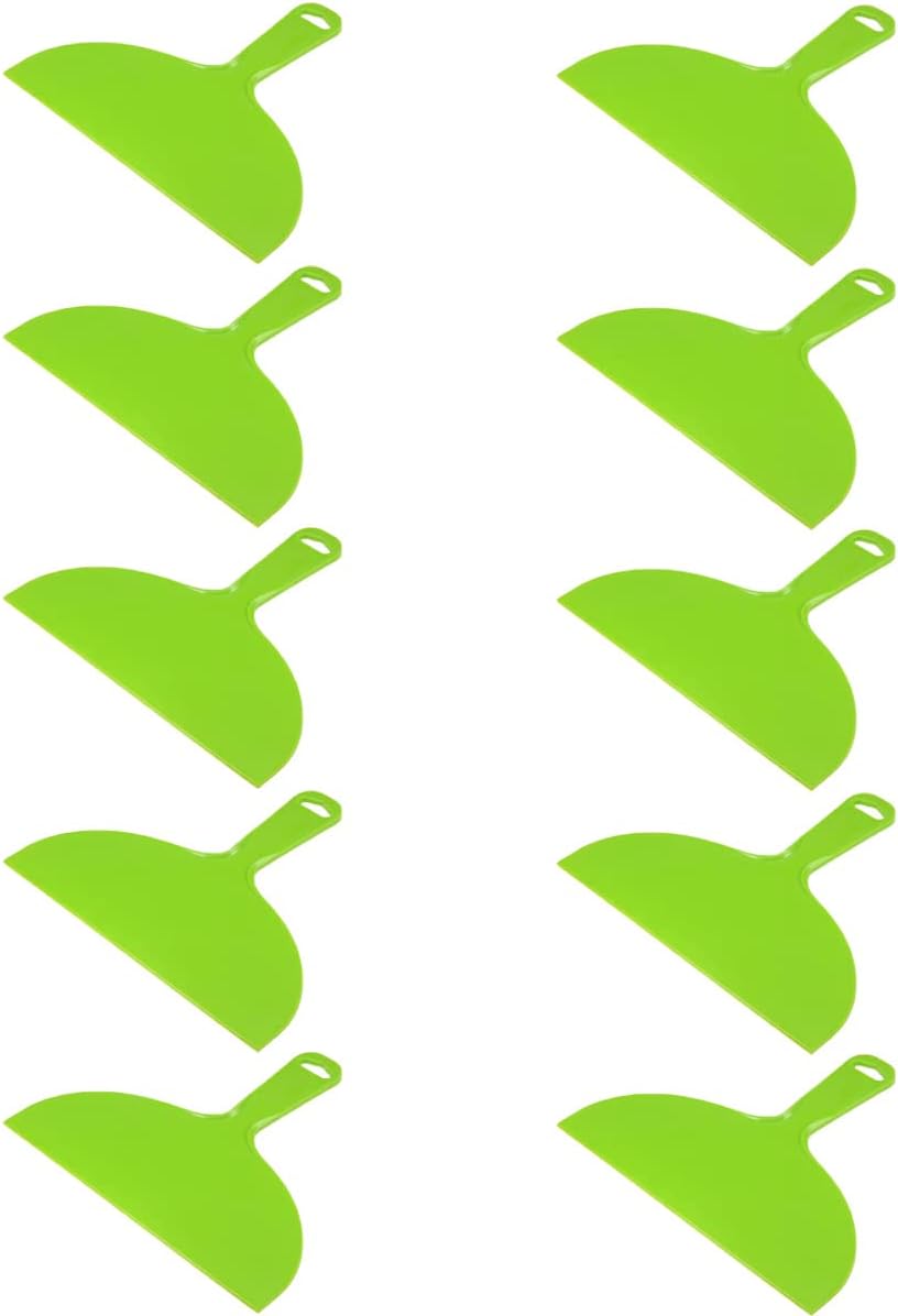 5Pcs Putty Scraper 6" Plastic Flexible Putty Knives,Large Size Pack,Disposable Spreader Flexible Plastic Paint Scraper Tool for Spackling, Taping Drywall Wall Painting (6")