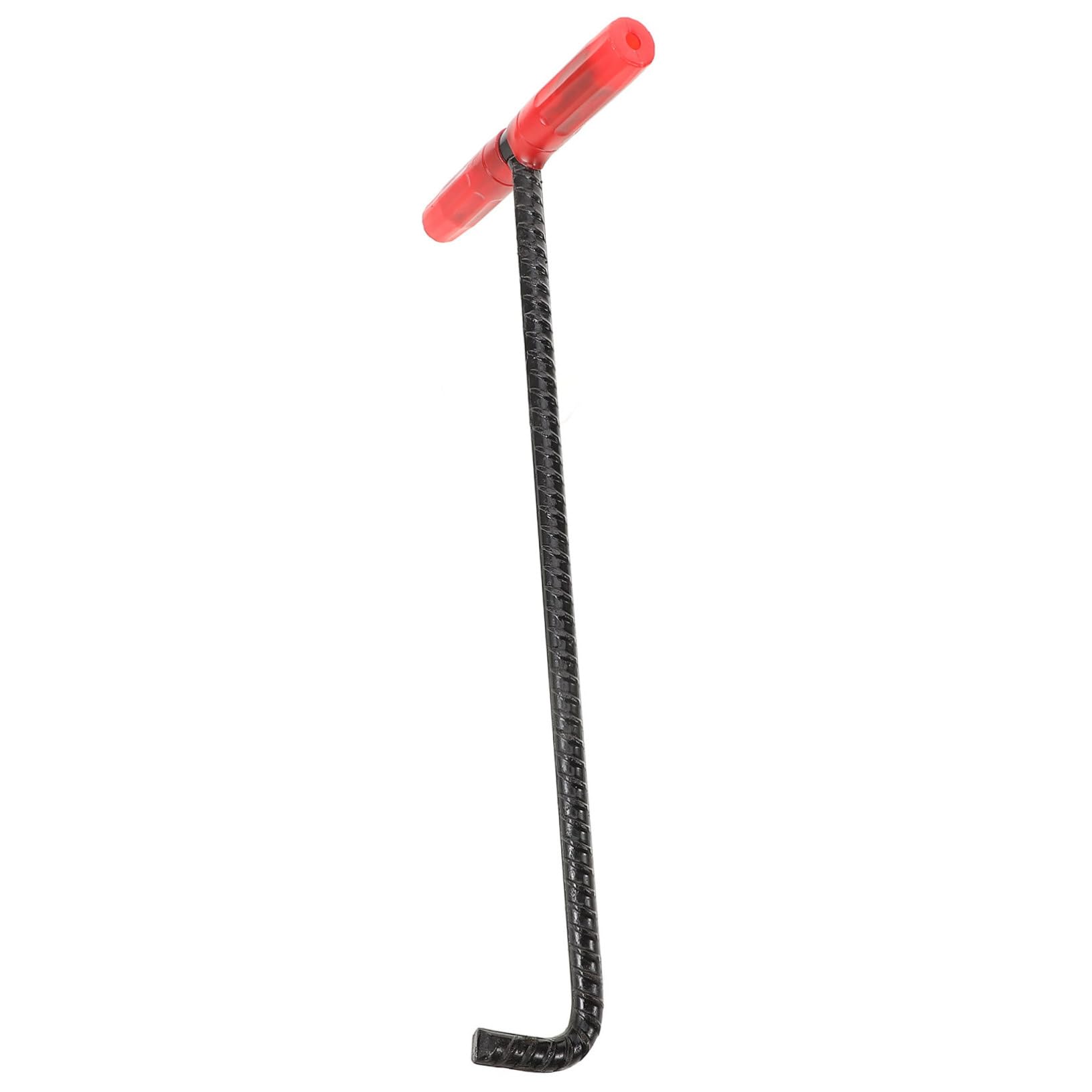 SOLUSTRE 3pcs Manhole Cover Hook Well Lid Hook Manhole Puller Hook Tool Utility Hooks Trampoline Spring Pulling Tool Lifting Hook Door Lift Hook Manhole Hook Hand Hook Lifting Tool Rubber