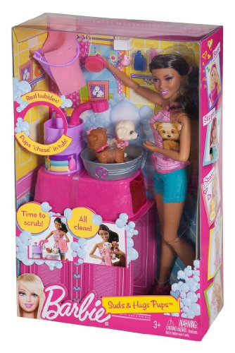 Set de Muñeca Barbie Suds and Hugs Pups miniatura 3
