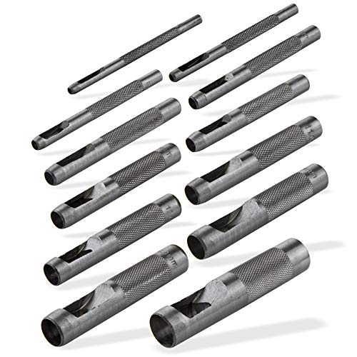 Locheisen Satz 12tlg Stanzeisen Henkellocheisen Locheisen Lochstanzer Set