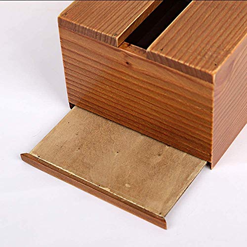Boîte de mouchoirs salon design porte-serviettes table basse bois - 5