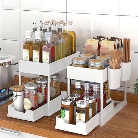 Pieviev Small size single drawer rack single set white - 2 PACK Cover