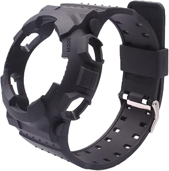 GD120/GA-100/GA-110/GA-100C Natural Resin Replacement Strap for Casio G-Shock Men, 24 millimeters, Silicone, No Gemstone