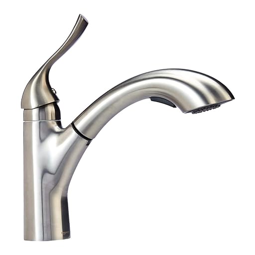 MockWares Basics Arched Kitchen Sprayer Faucet Satin Nickel