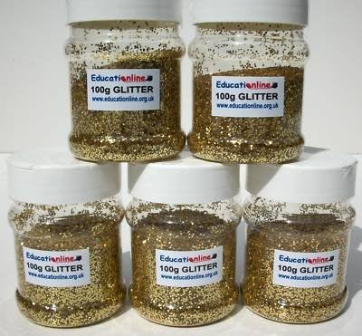 100GM GOLD GLITTER SHAKER - DUST FREE DIE CUT