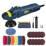 CAR'S GIFT Buffer Polisher, 6 Variable Speed Control Polisher, 3-Inch 1000-3500RPM Car Buffer Polisher, 75mm Portable Car Detailing Kit for Car Detailing Polishing