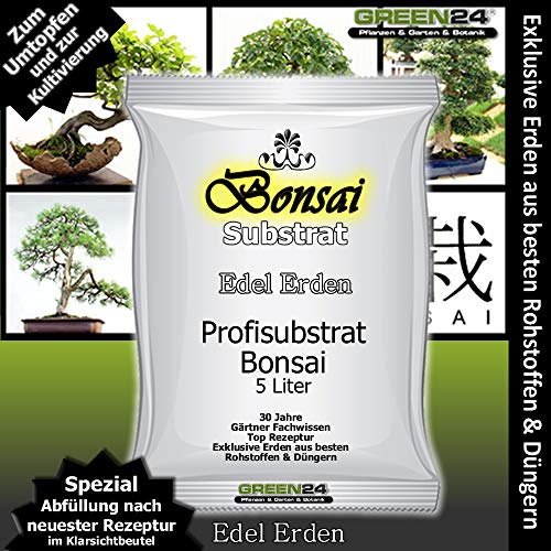 Bonsaisubstrat von GREEN24, 5 Liter, Profi Linie für Bonsai-Pflanzen