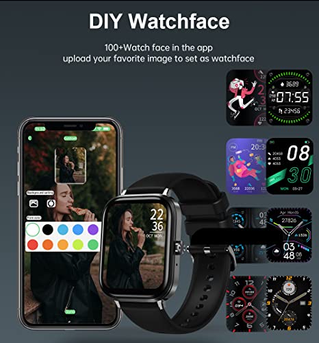 Kafaynmva 1.91" Large Screen Smart Watch, For Men Women Bluetooth 2023 Make/Answer Call Compatible For Android Ios Iphone Waterproof Fitness Sport Smart Watches Heart Rate Blood Oxyge Monitor #TOP5