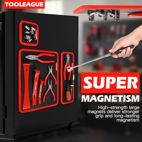 Image of TOOLEAGUE 3Pcs Magnetic Tool Mat with 25Lb Telescoping Magnetic Pickup Pen