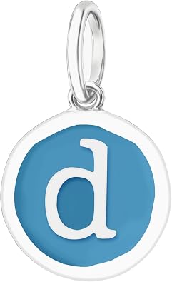 Initial Charm for Bracelet Womens Alphabet Necklace Charms Silver Letter Charm for Pandora Bracelets
