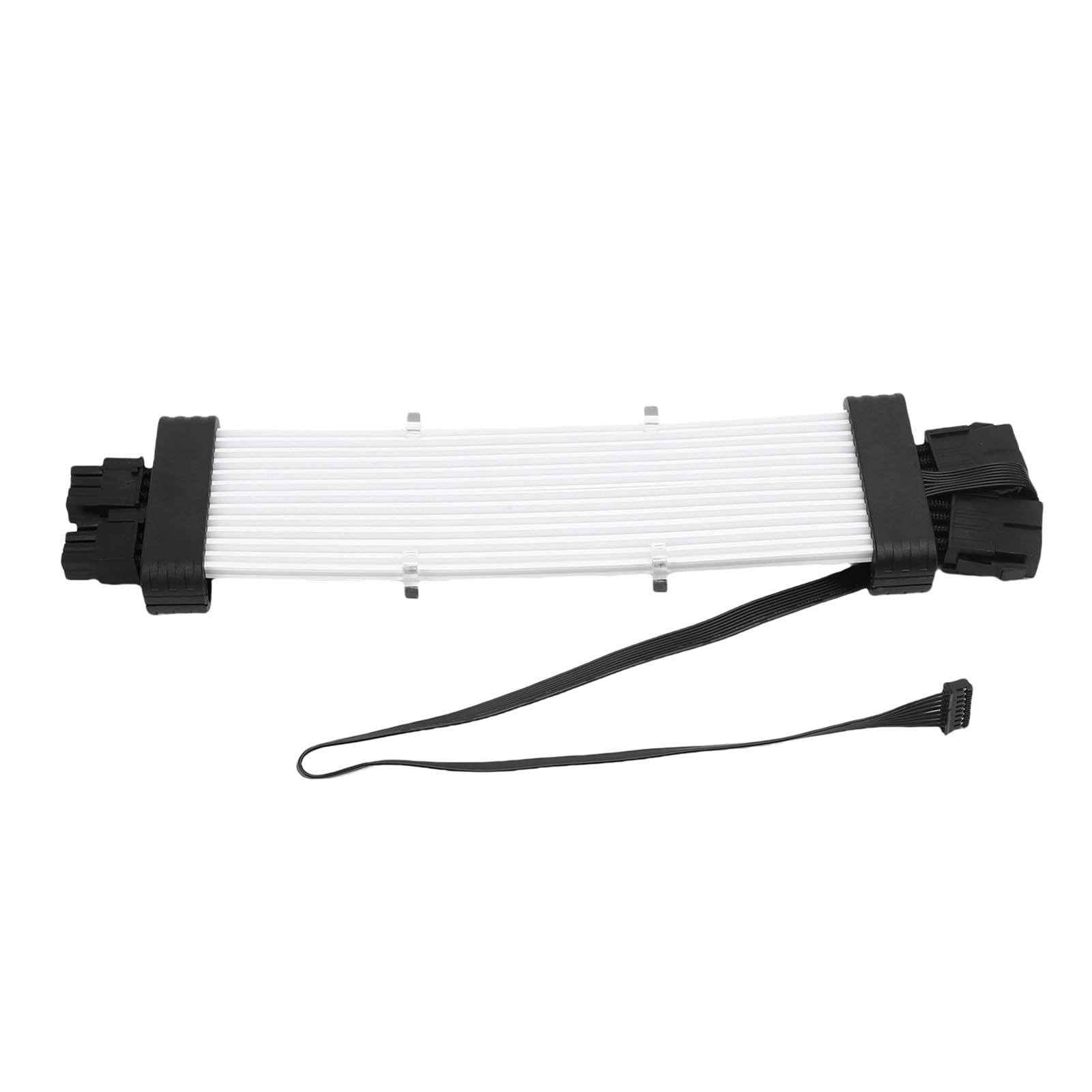 Aramox Cavo PSU ARGB Corda Intrecciata in Silicone Cavo GPU ARGB 120 LED 5V Sincronizzazione Striscia di Luce Al Neon per Scheda Grafica 2x8 Pin Custodia PC Illuminazione per Configurazione di Gioco