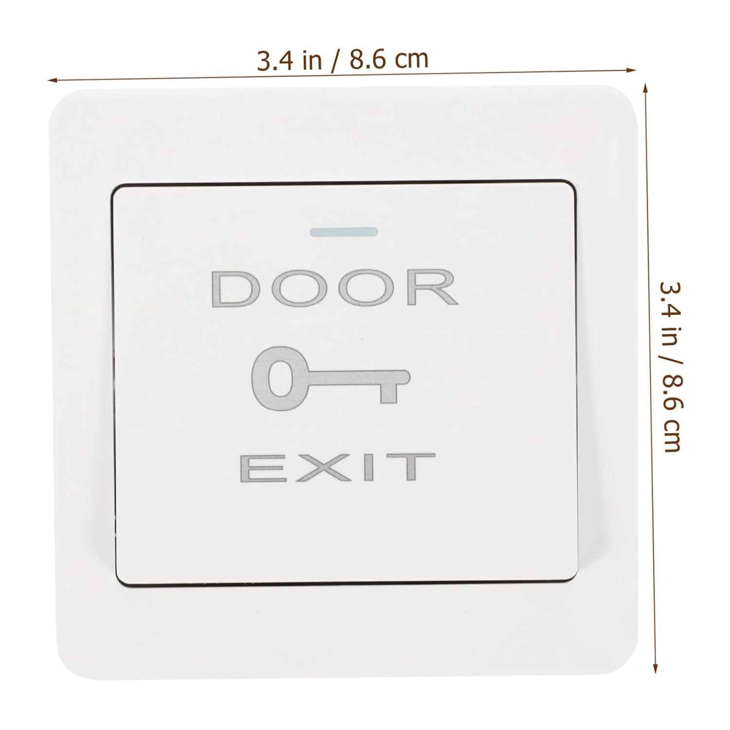 2pcs Push to Exit Button Wall Plate Cover Access Control Panel for Doorbell System with Automatic Reset Design for Home Office Use