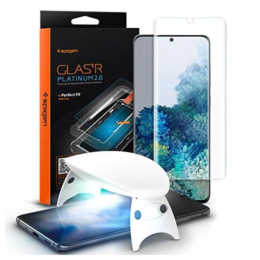 Spigen Glas.tR Platinum 2.0 skärmskydd i härdat glas för Samsung Galaxy S20 Plus – 1-pack
