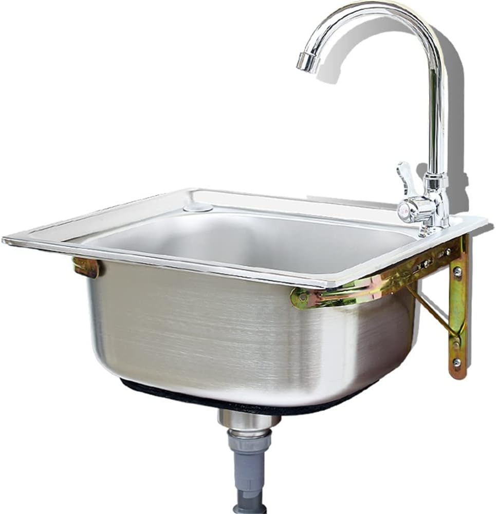 Amazon.co.jp: 38/42/45/48/50/53/56/60cm ガーデン キッチンシンク ステンレス 304ステンレス 簡易 ...