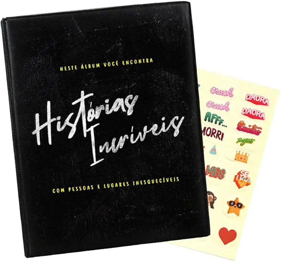 Álbum de Fotos 10x15 Minhas Historias Incríveis 500 Fotografias + ADESIVO