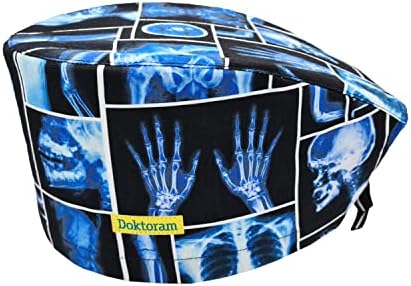X-Ray Black Working Cap with a Cool and Funky Design - Comfortable and Breathable for Men and Women Long Aesthetic Head Cover