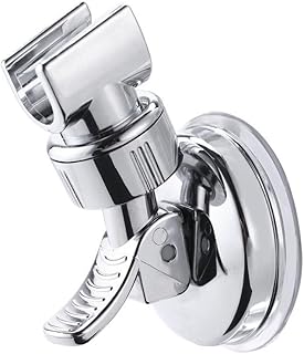 Bathroom Suction Cup Shower Head Holder Base Wall Mounted Adjustable Bracket Handheld Shower Head Bracket, Removable Handheld Showerhead