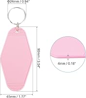 Vista 102 de PATIKIL Vintage Motel Llavero, en blanco Hotel Llaveros Llaveros