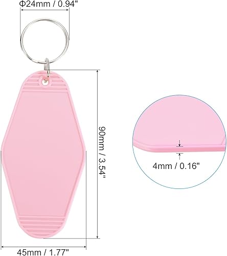 Vista 102 de PATIKIL Vintage Motel Llavero, en blanco Hotel Llaveros Llaveros