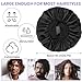 WLLHYF Silk Bonnet for Men, Satin Bonnet Double Layer Elastic Band Silk Sleep Cap Black Soft Adjustable Hair Cap Hair Wrap Large Bonnets for Women Sleeping