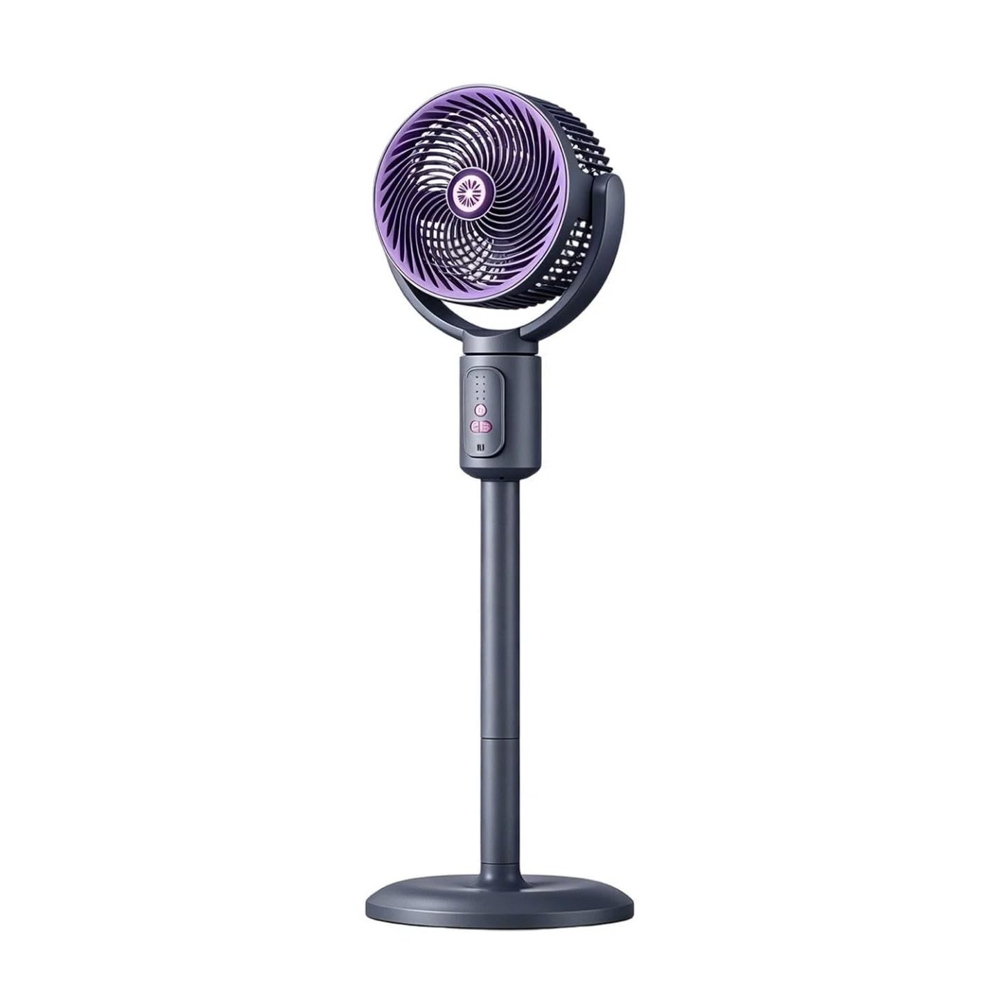 Electric Oscillating Floor Standing-Tall Pedestal Air Cooling Fan, Adjustable Height Floor Fan Standing Fan, Lightweight, Wide-Angled Oscillation, Powerful Airflow for Living Room Bedroom Home