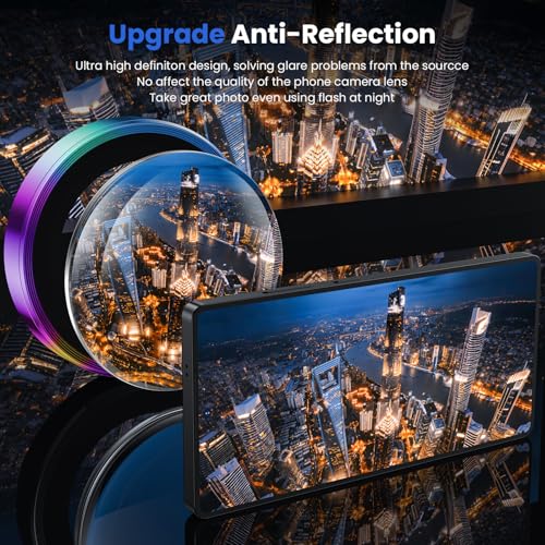 Image of WSKEN for Samsung Galaxy S25 Ultra Camera Lens Protector - Ultra Thin | Case Friendly, 9H Shatterproof Tempered Glass, Anti Scratch Metal Circle, Camera Screen Protector Cover Accessories, Colorful