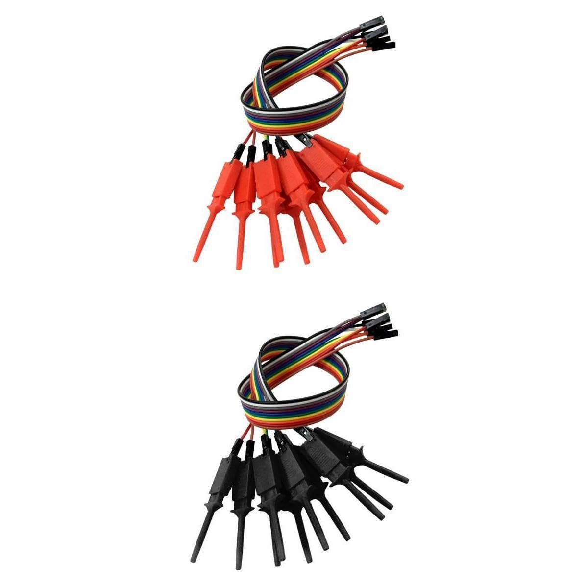 Lyla 2 Pieces 10 Channels Logic Analyzer Cable Probe Test Hook Clip Line-image-17