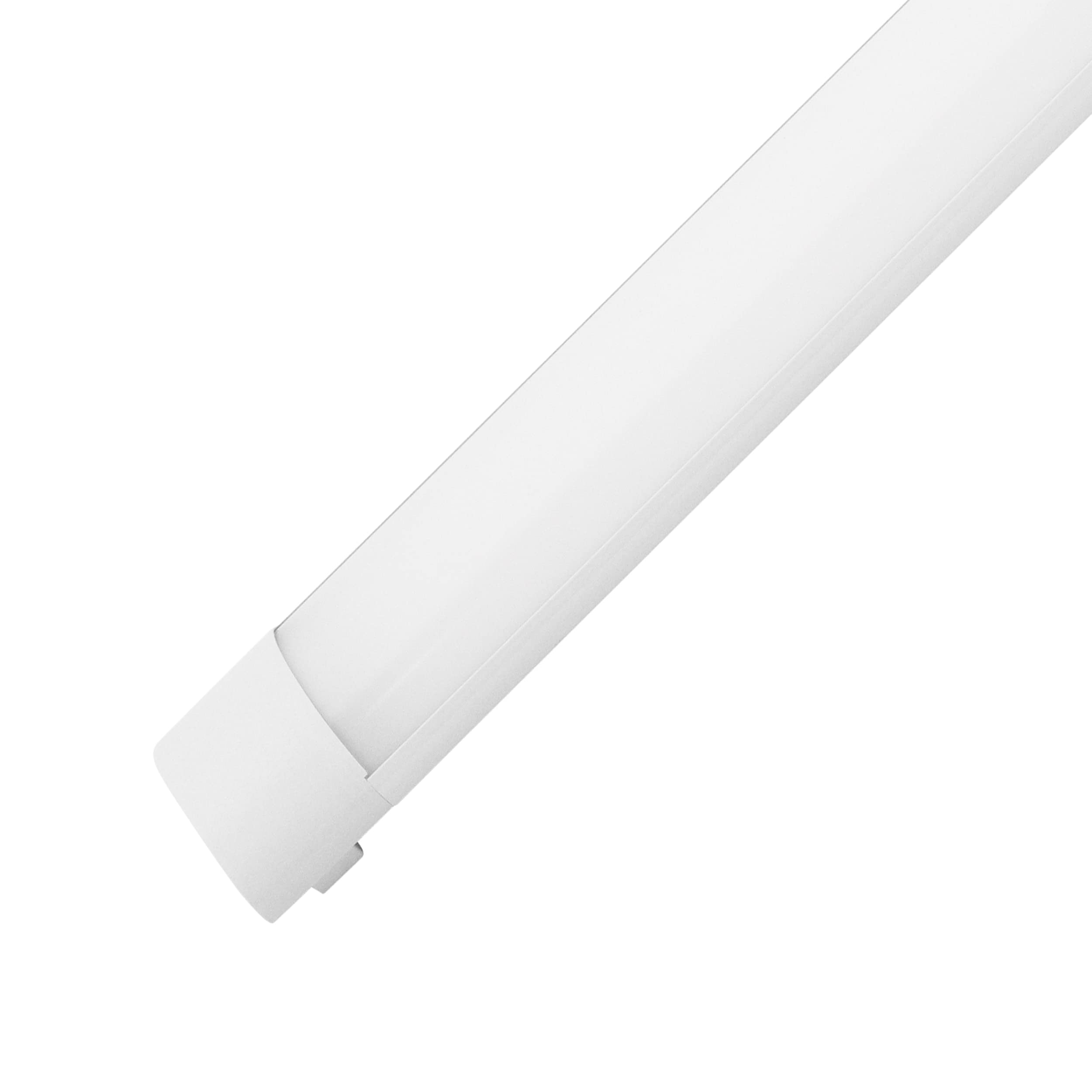 REV CRISTAL Lampe LED, lampe de plafond, lampe d'atelier, 48 W, 4800 lumens, lampe LED 4000k, 120 x 12 x 3 cm, blanc
