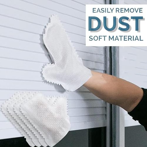 Ovnmfh Home Disinfection Dust Removal Gloves, Washable Microfiber Cleaning Duster Gloves, Disposable Easy Dry Dust Removal Cloth, Multifunctional House Kitchen Cleaning Tools (30-Pcs) #TOP6