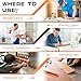 Tellegloww Connectable Contour Gauge 10+10 Inch Shape Profile Woodworking Tools for Flooring Tile Laying Carpet Gifts for Men Husband Dad Husband Father's Day