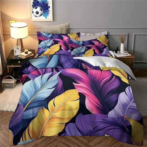 Housse de Couette Microfibre Résistante avec Fermeture Éclair Invisible 3D