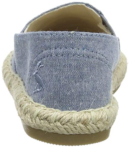 Joules Girls Espadrilles Sandal, Mid Cham, 2 Big Kid Chambray #TOP2