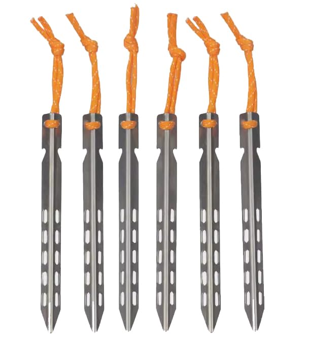 Titanium Tent Stakes, Ultralight Camping Pegs for Backpacking Hiking miniatura 2
