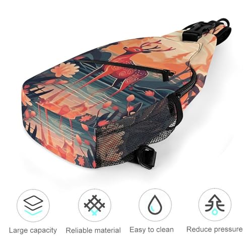 Bolso cruzado casual para hombro y pecho deportivo miniatura 5