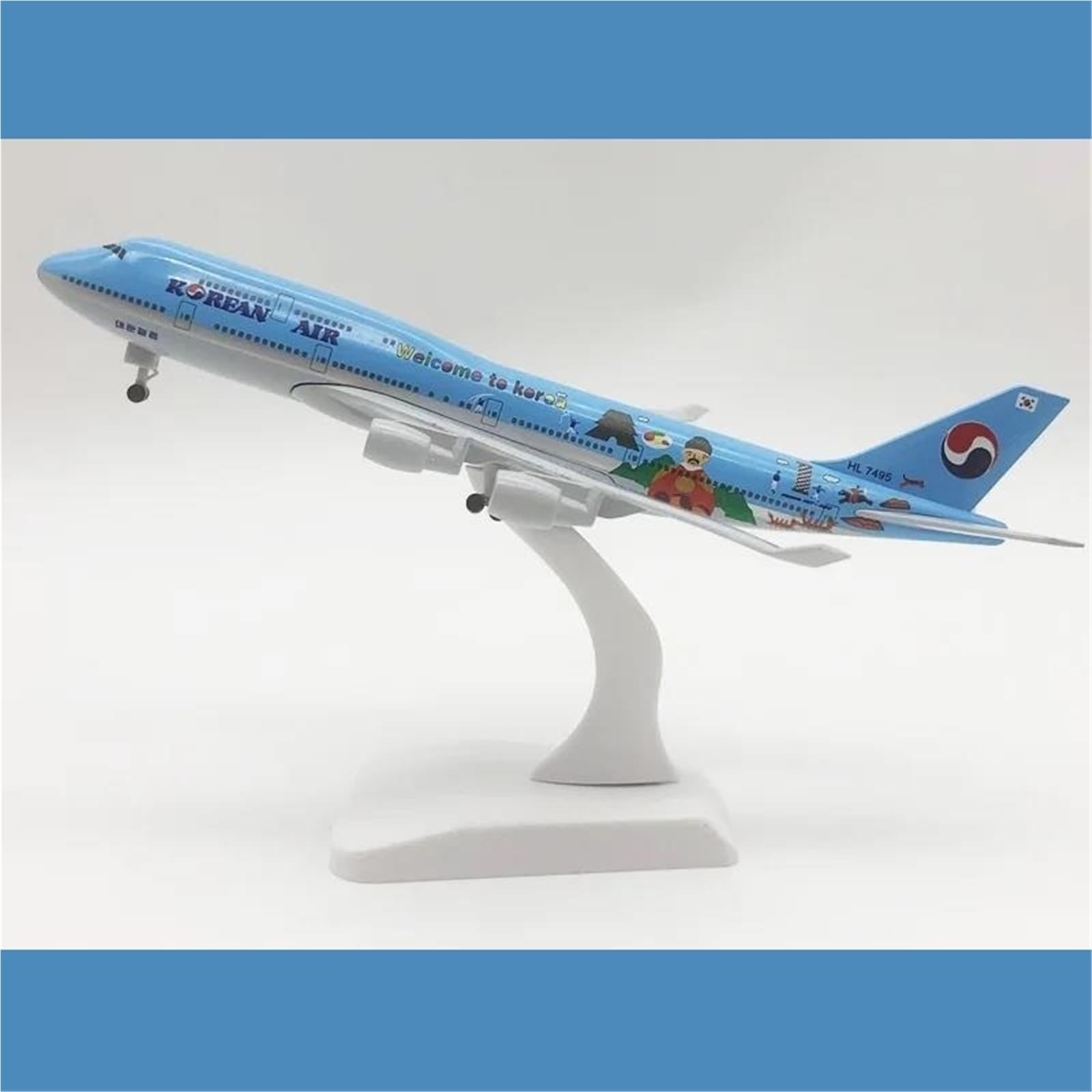 20 Centimetri per B747 Corea Modello di Aereo Boeing Lega di Metallo Giocattoli di Aerei con Carrello di Atterraggio Hobby Hobby Playgame Kit