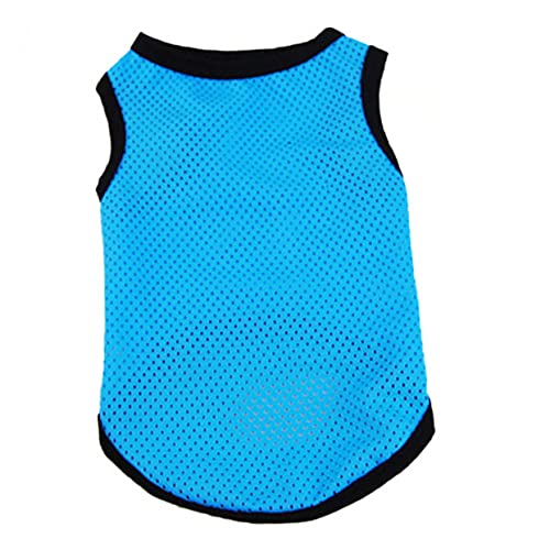 ROMISBABA ペットベスト 衣類 犬の歯ブラシ 犬トレーナー ダックスフンド ティーカ 犬服 衣服 ポケット付きドッグベスト 犬のコート 犬用簡易ベッド 犬用冷却マット 車 ネット Blue